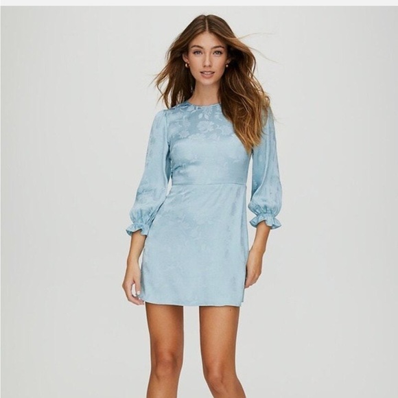 Wilfred Light Blue Mini Dress - Picture 3 of 10